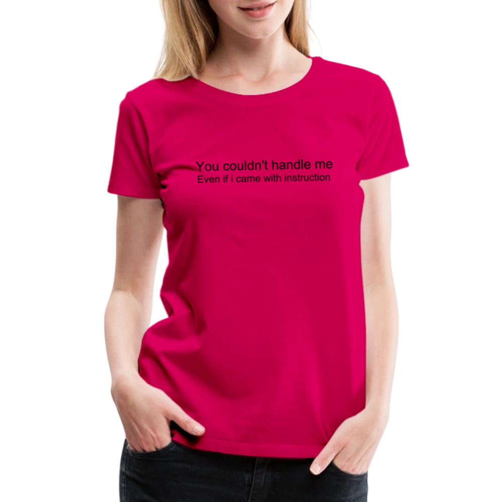 Women’s Premium T-Shirt WOMEN POWER - dark pink