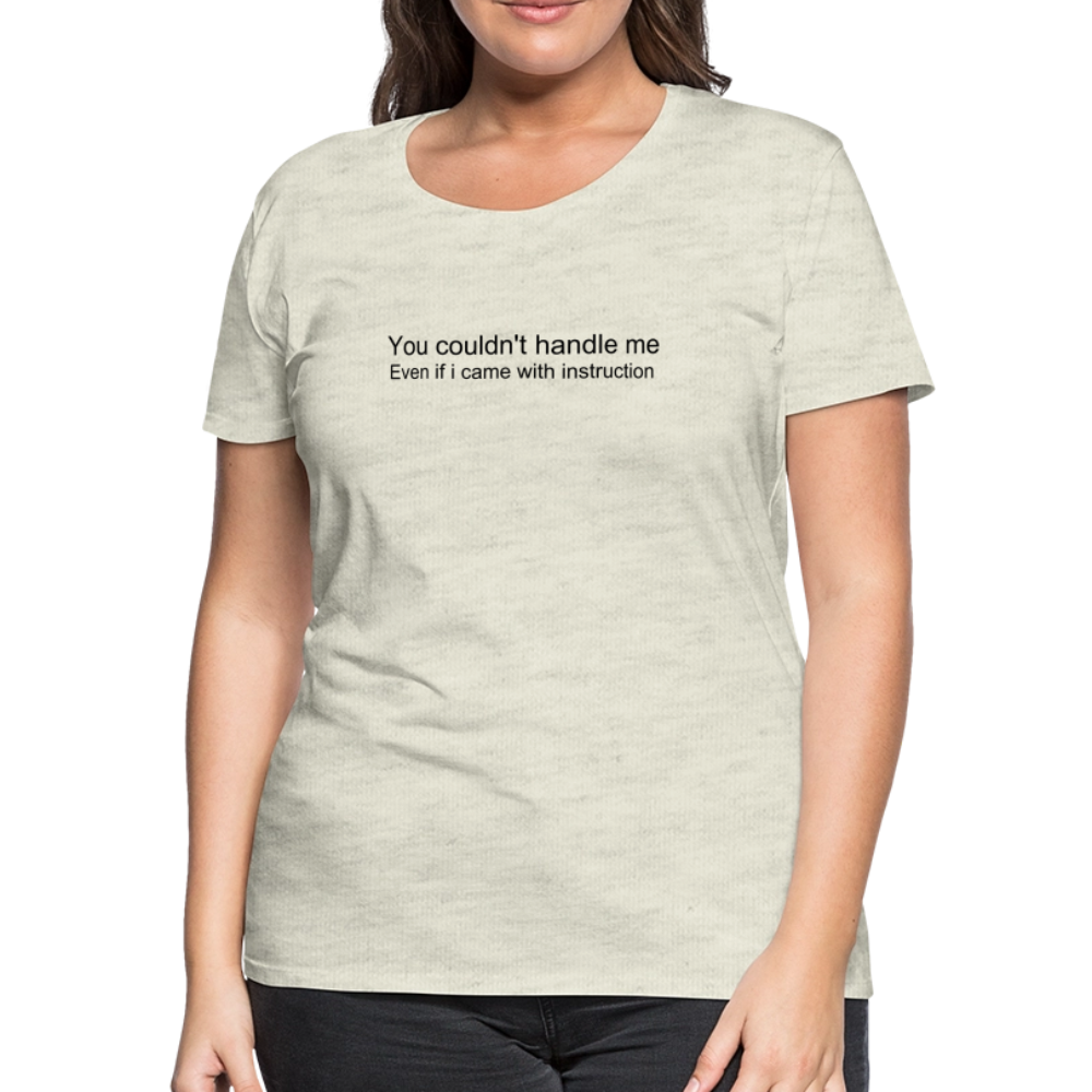 Women’s Premium T-Shirt WOMEN POWER - heather oatmeal