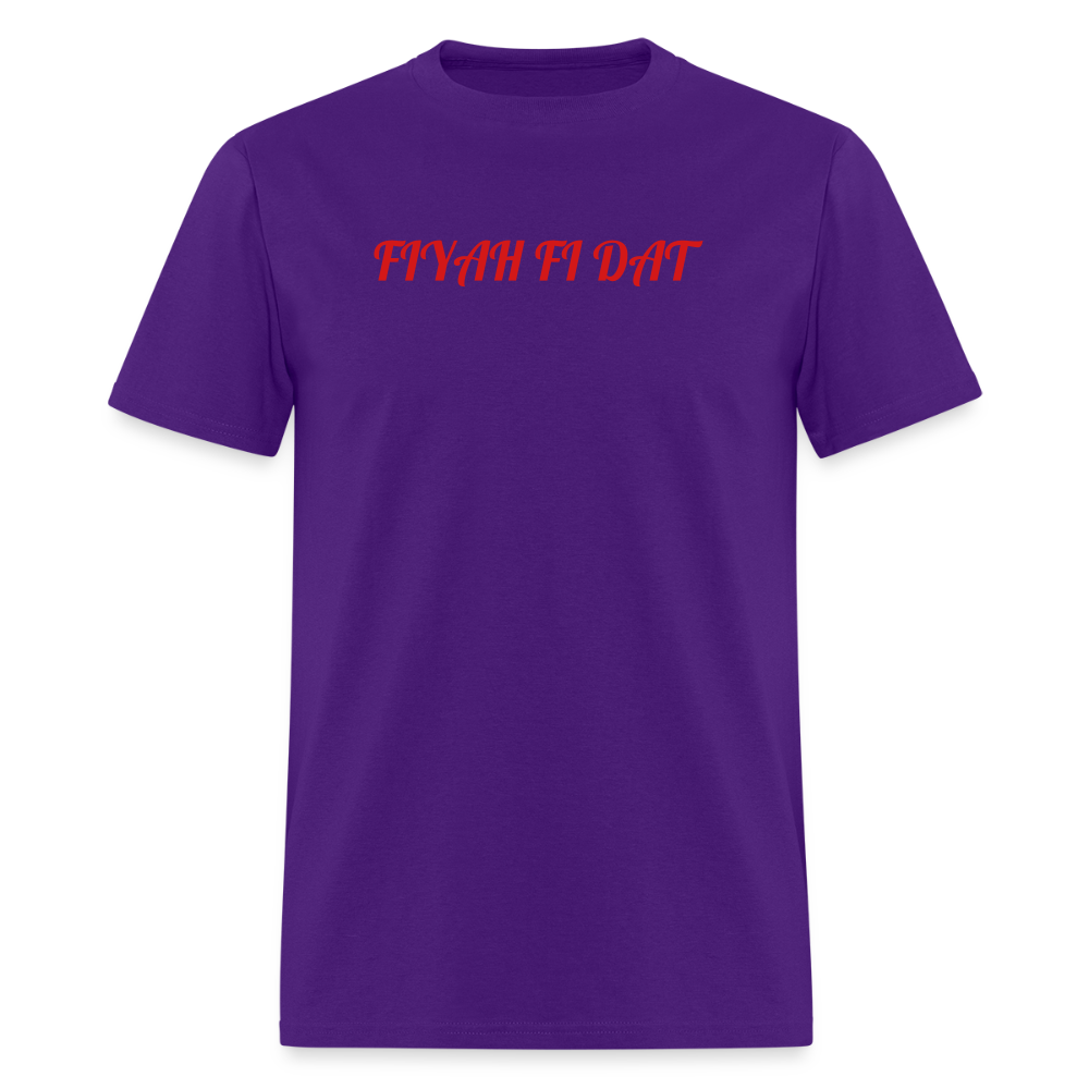 Men's T-Shirt | GILDAN 5000 FIYAH FI DAT - purple