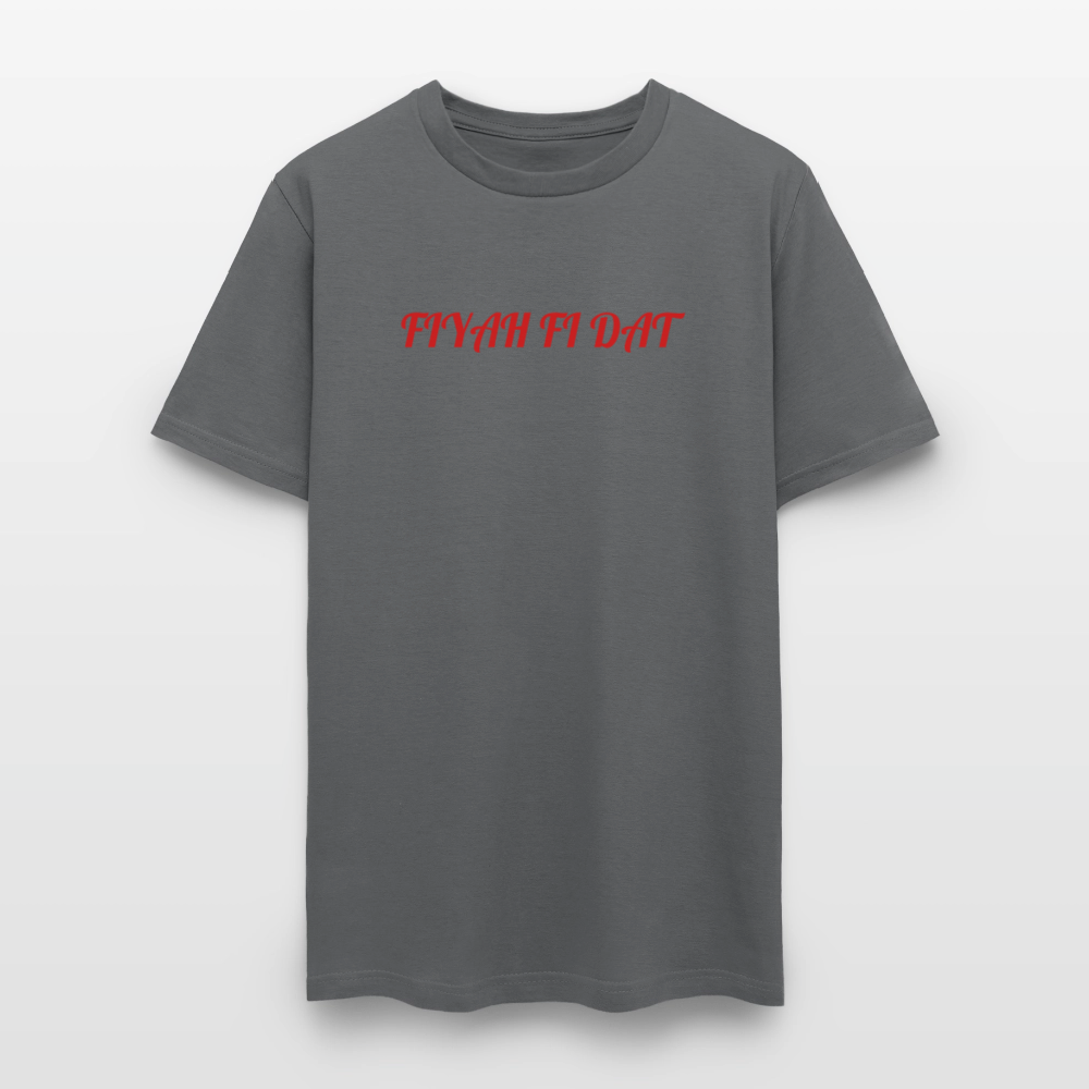 Men's T-Shirt | GILDAN 5000 FIYAH FI DAT - charcoal