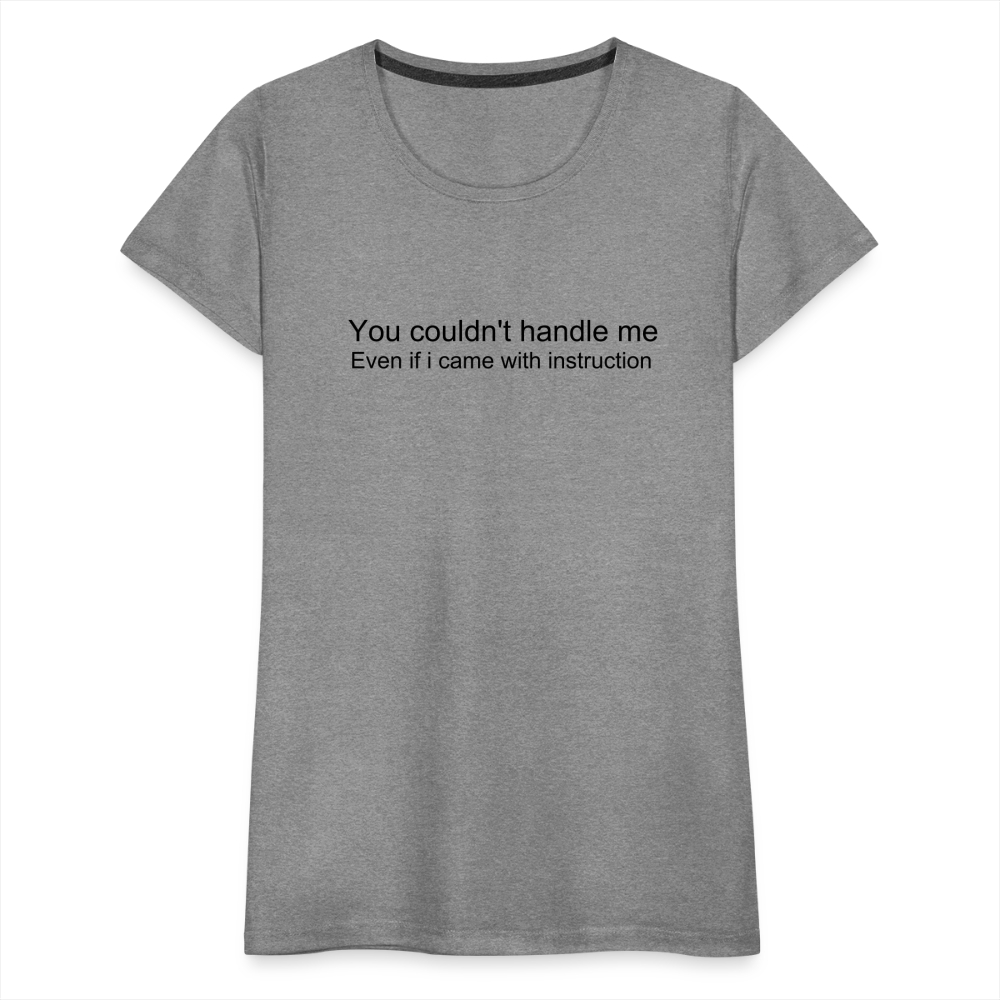 Women’s Premium T-Shirt WOMEN POWER - heather gray
