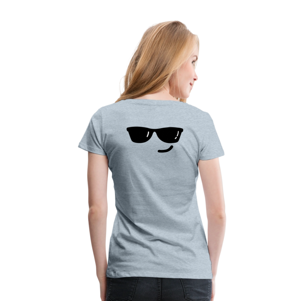 Women’s Premium T-Shirt WOMEN POWER - heather ice blue
