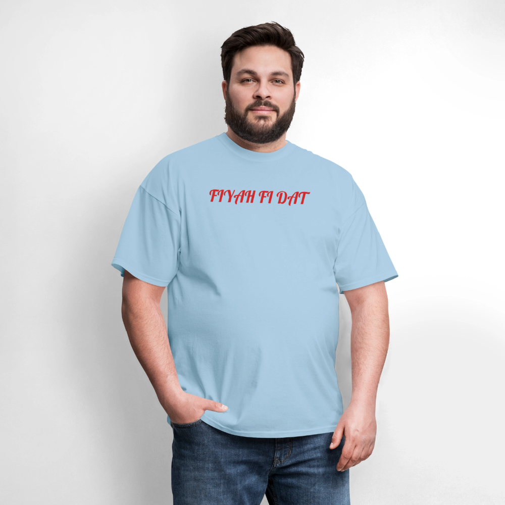 Men's T-Shirt | GILDAN 5000 FIYAH FI DAT - powder blue