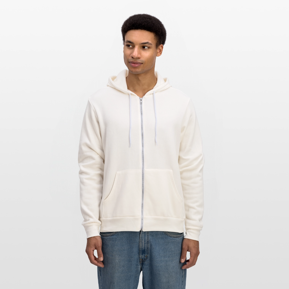 Bella + Canvas Unisex Full Zip Hoodie CAP - vintage white