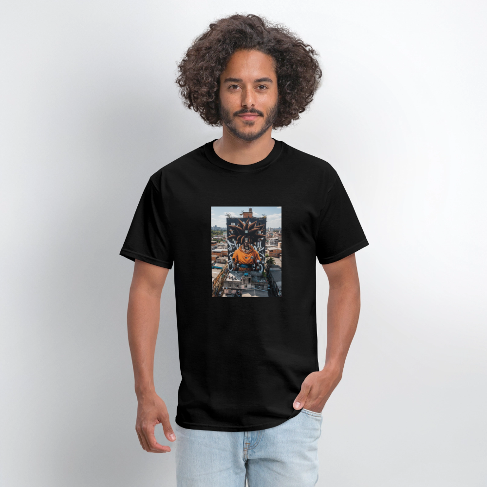Men's T-Shirt | GILDAN 5000 Rasta Goku city - black