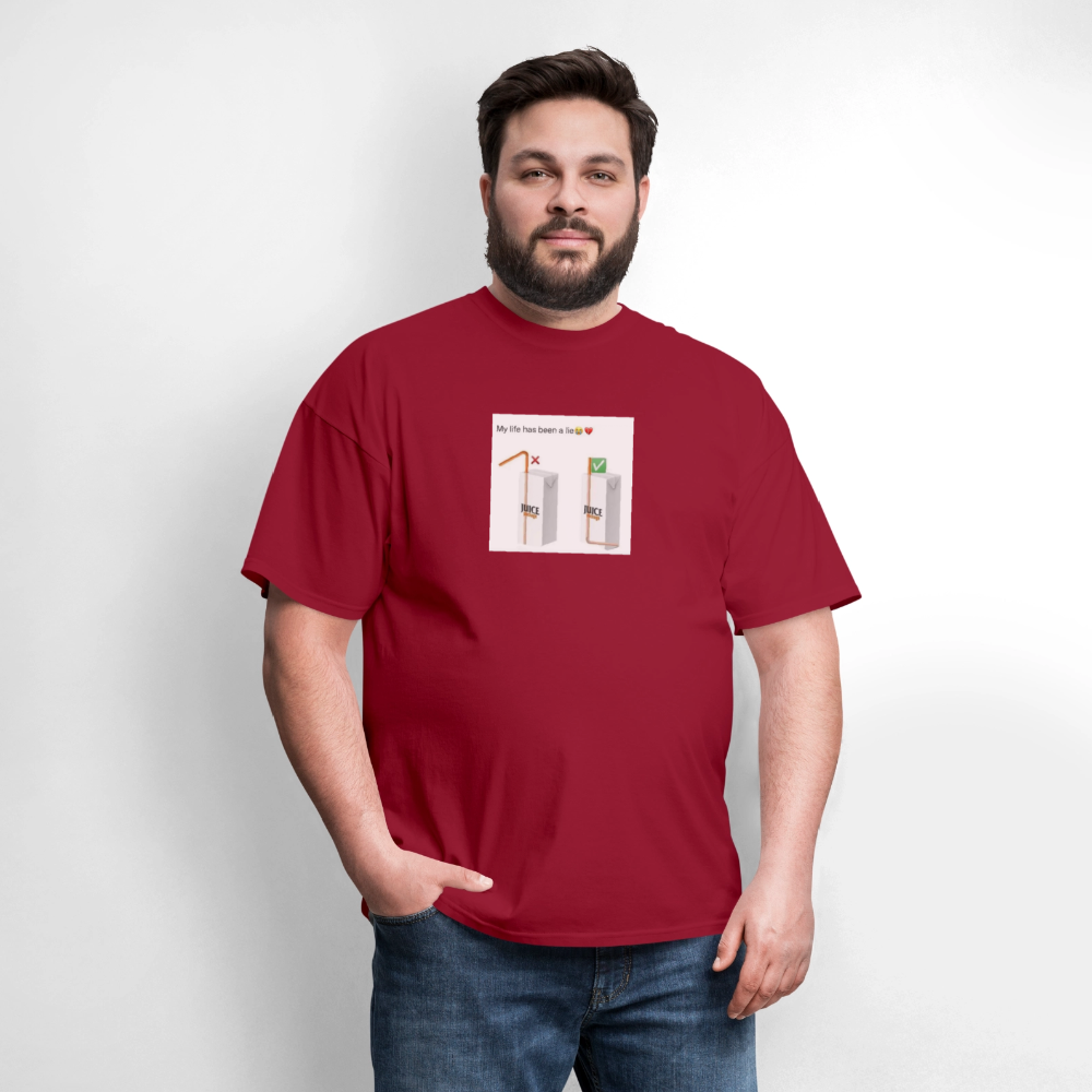 Men's T-Shirt | GILDAN 5000 DIFFRENT DRINK - dark red