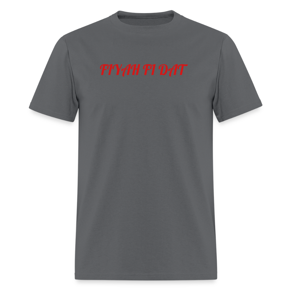 Men's T-Shirt | GILDAN 5000 FIYAH FI DAT - charcoal