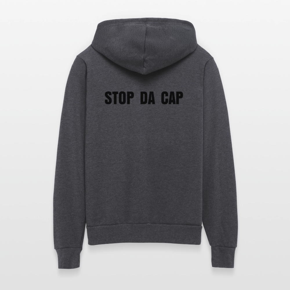 Bella + Canvas Unisex Full Zip Hoodie CAP - charcoal grey