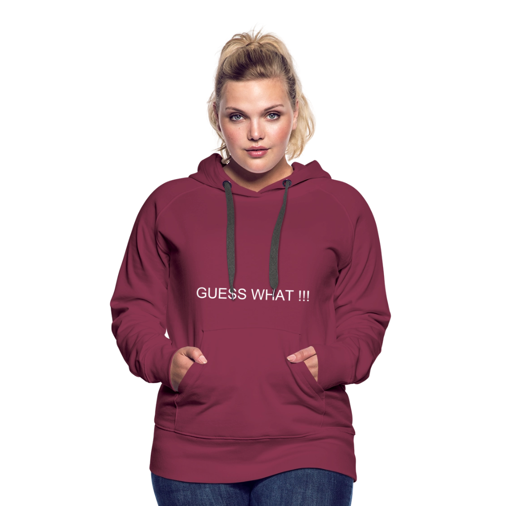Women’s Premium Hoodie I AM A BOSS OF MY OWN PATH - burgundy