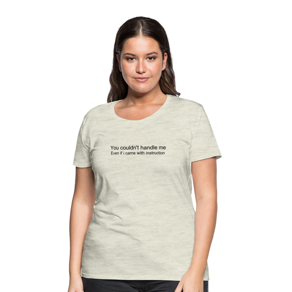 Women’s Premium T-Shirt WOMEN POWER - heather oatmeal