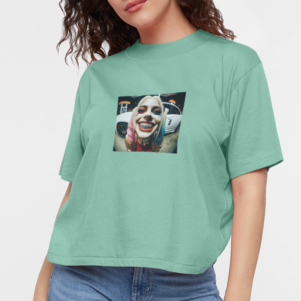 Women's Boxy Tee  BLING LING QUINN - saltwater