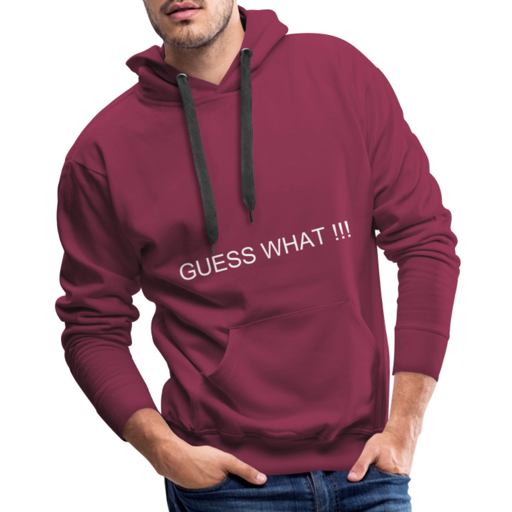 Men’s Premium Hoodie CHIN UP - burgundy