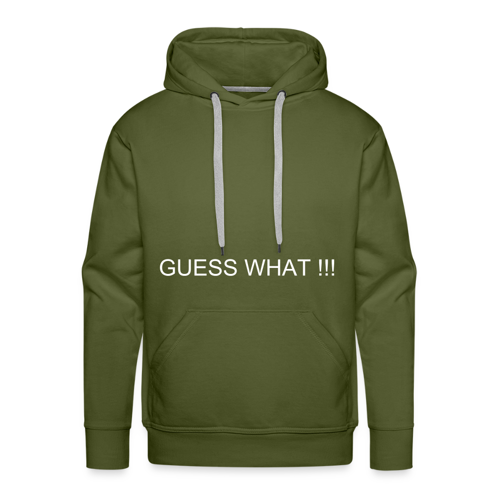Men’s Premium Hoodie CHIN UP - olive green