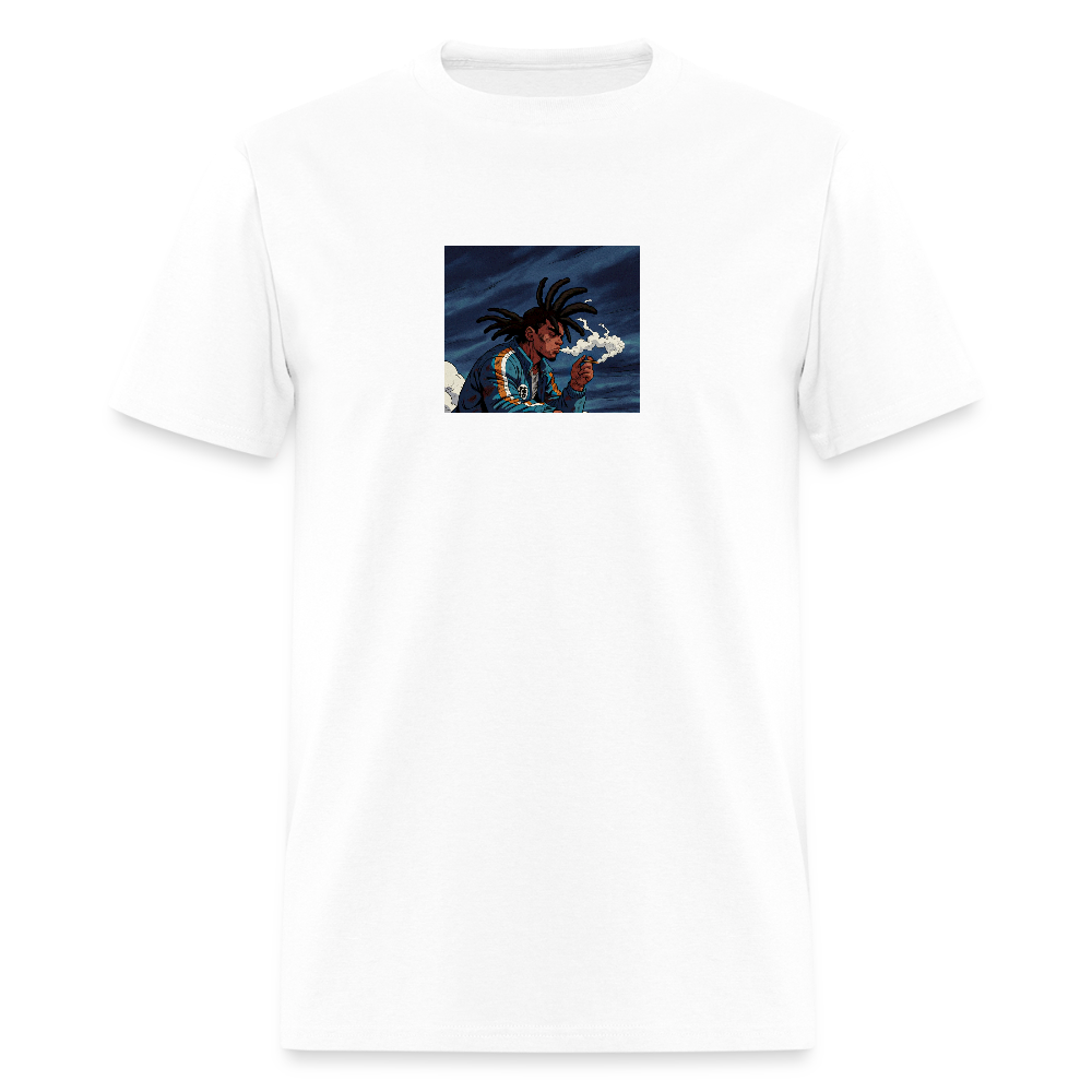 Men's T-Shirt | GILDAN 5000 RASTA KU - white