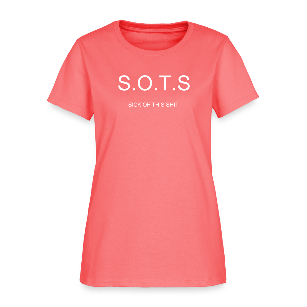 Women's T-Shirt S.O.T.S - coral