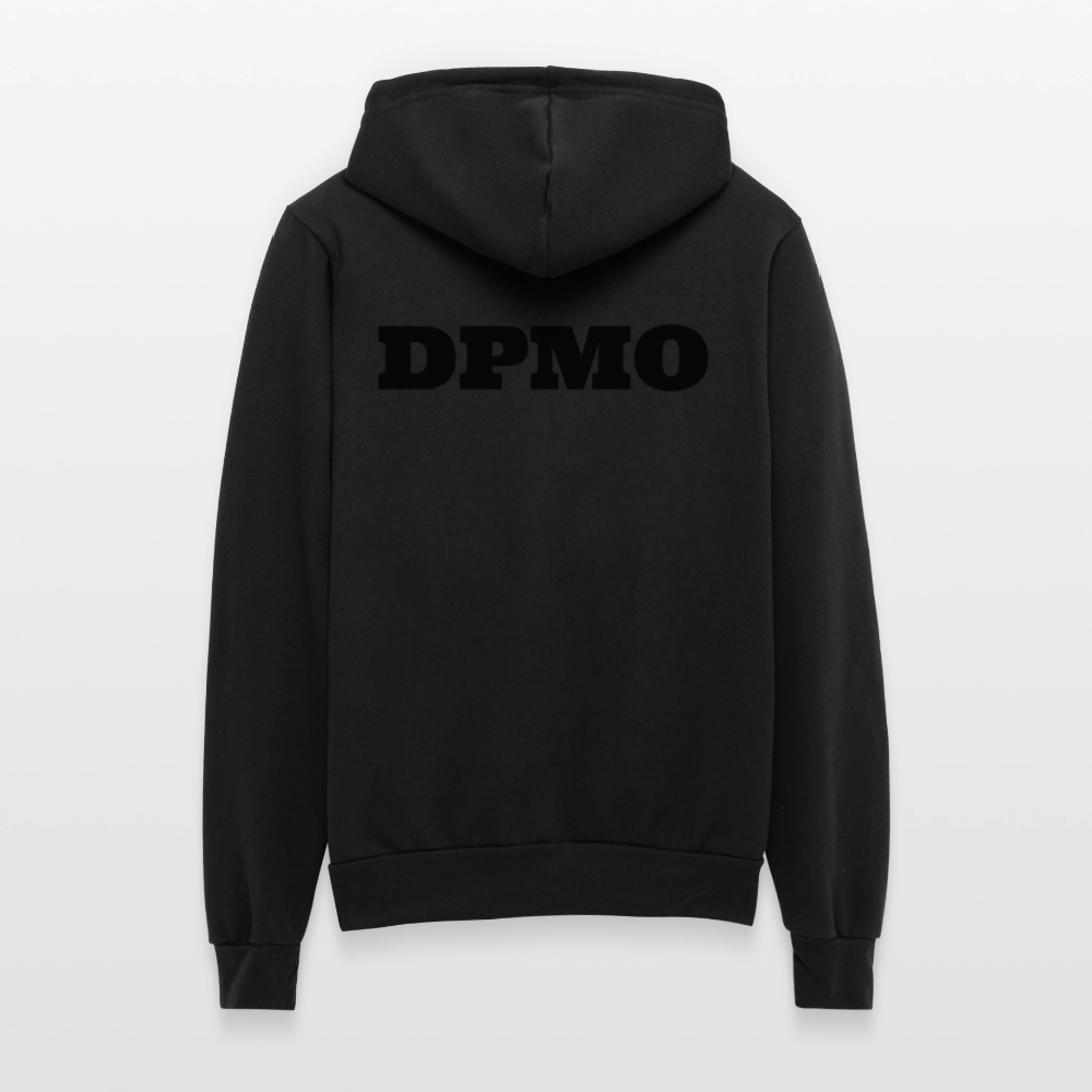 Bella + Canvas Unisex Full Zip Hoodie DPMO - black