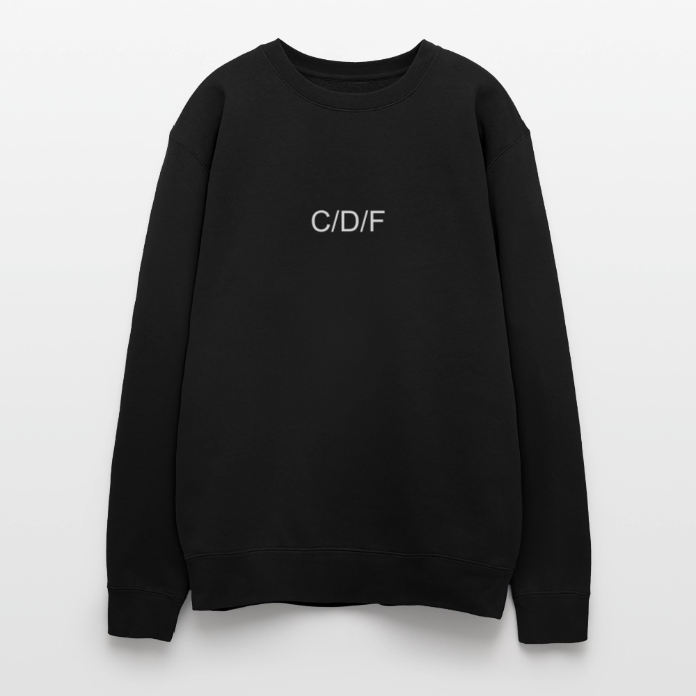 Oversized Crewneck Sweatshirt C/D/F - black