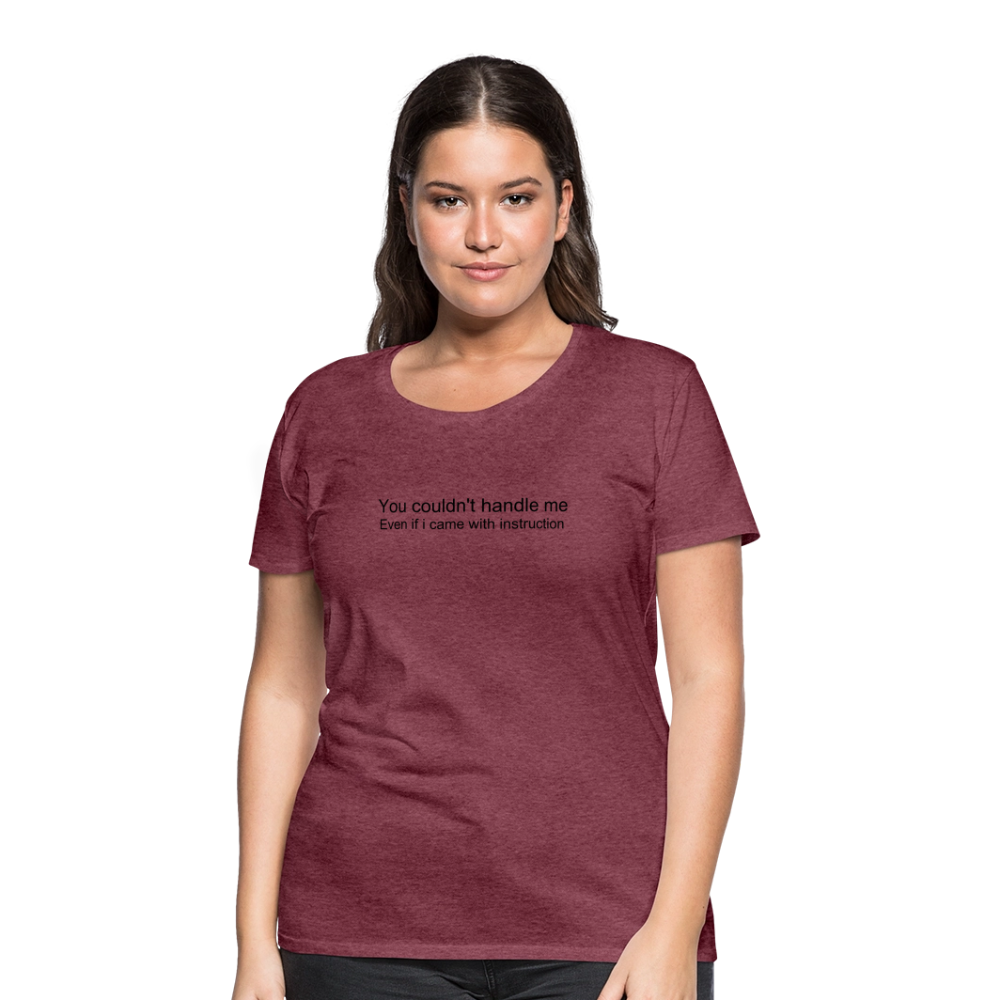 Women’s Premium T-Shirt WOMEN POWER - heather burgundy