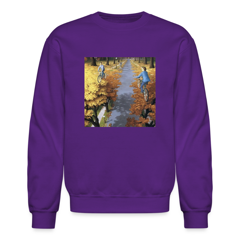 Crewneck Sweatshirt WALK A SKY PATH - purple