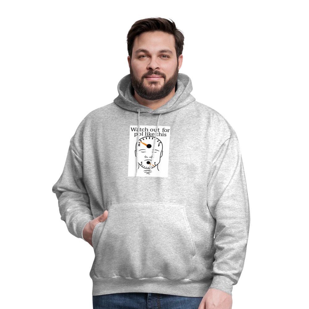 Men's Hoodie EMPTY HEADS FULL MOUTHS - heather gray