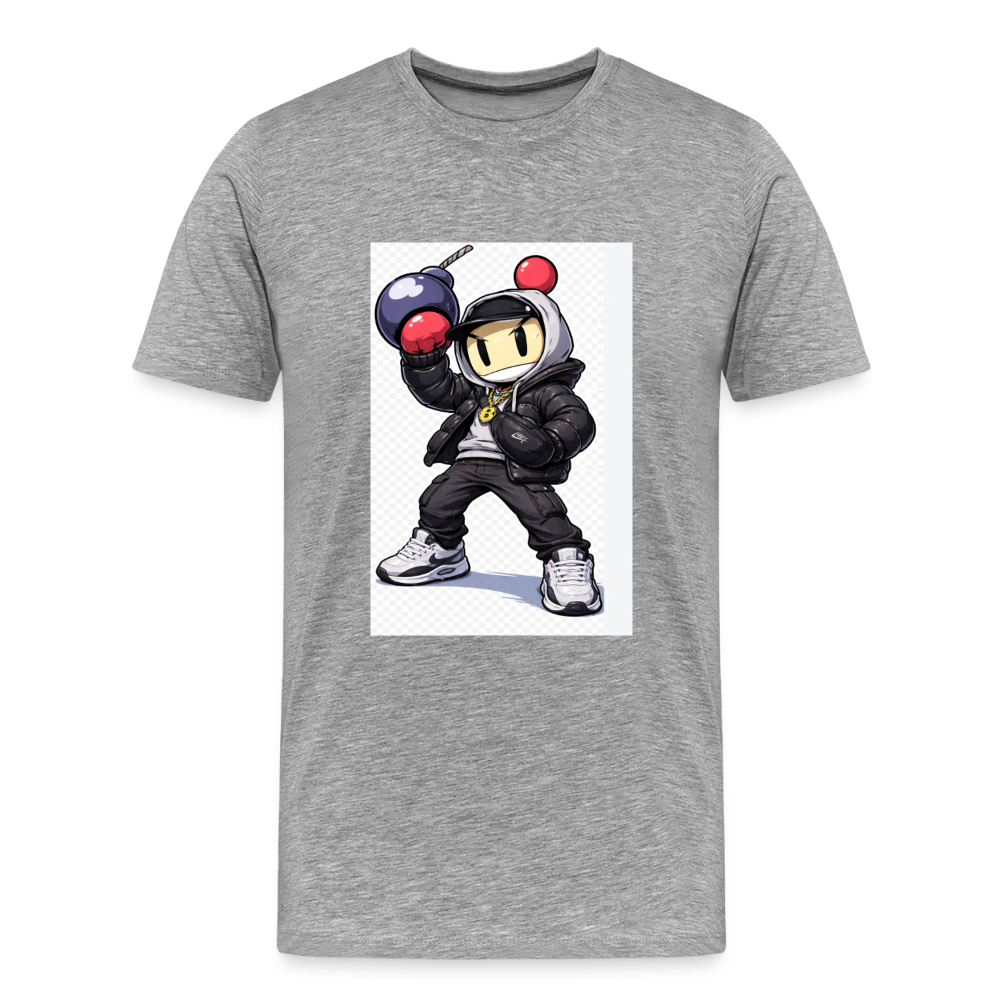 Men's Premium T-Shirt ROADBOM - heather gray