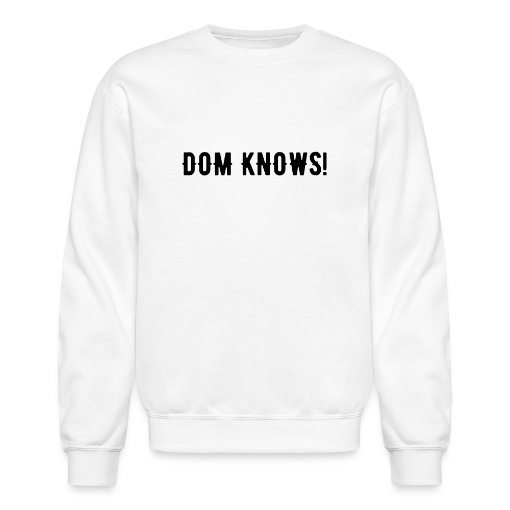 Crewneck Sweatshirt NOT PIZZA - white