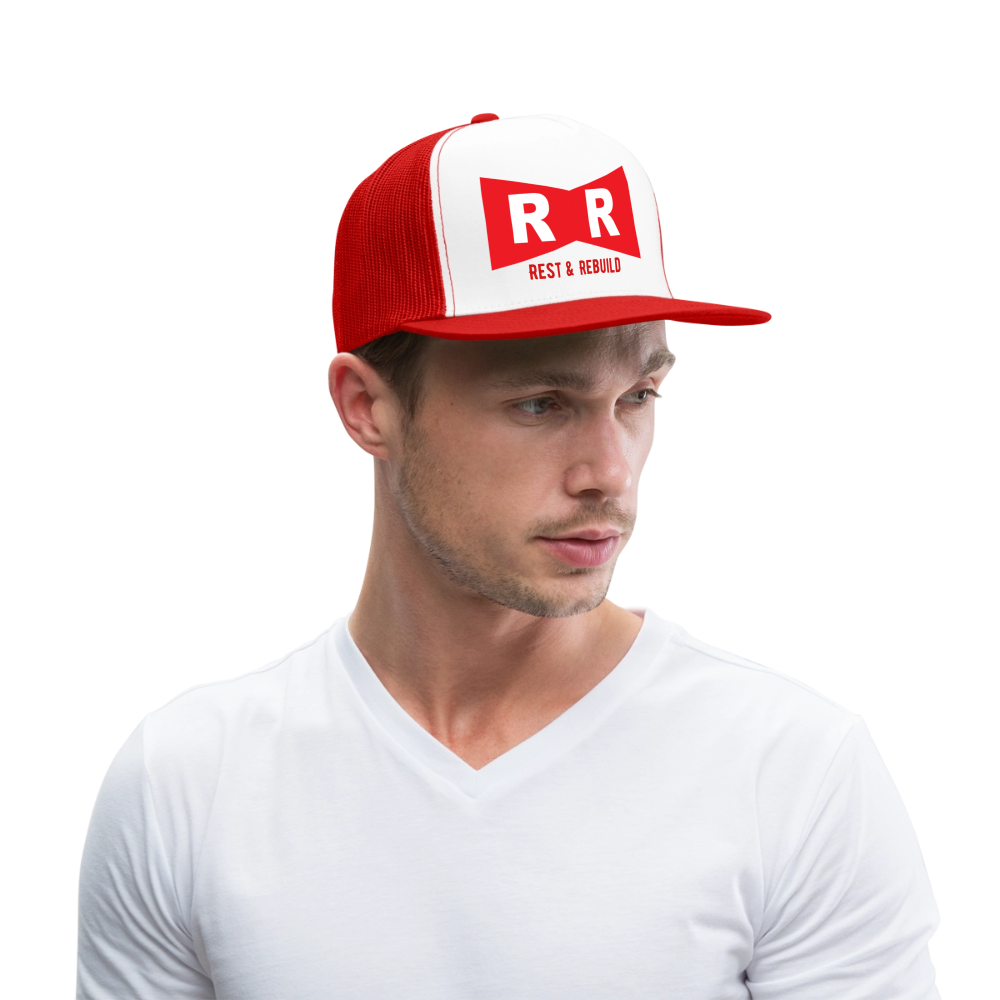 Trucker Hat R&R REST & REBUILD - white/red