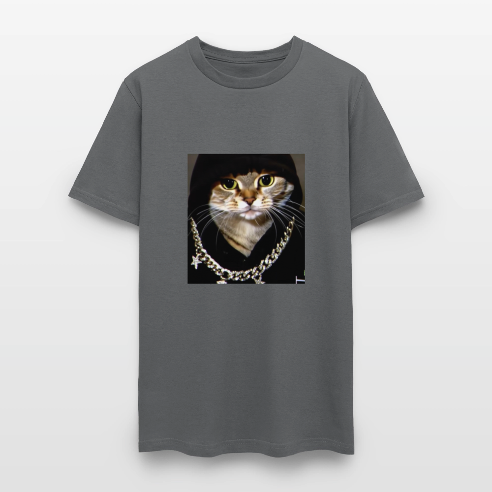 Men's T-Shirt | GILDAN 5000 BLING LING CAT - charcoal