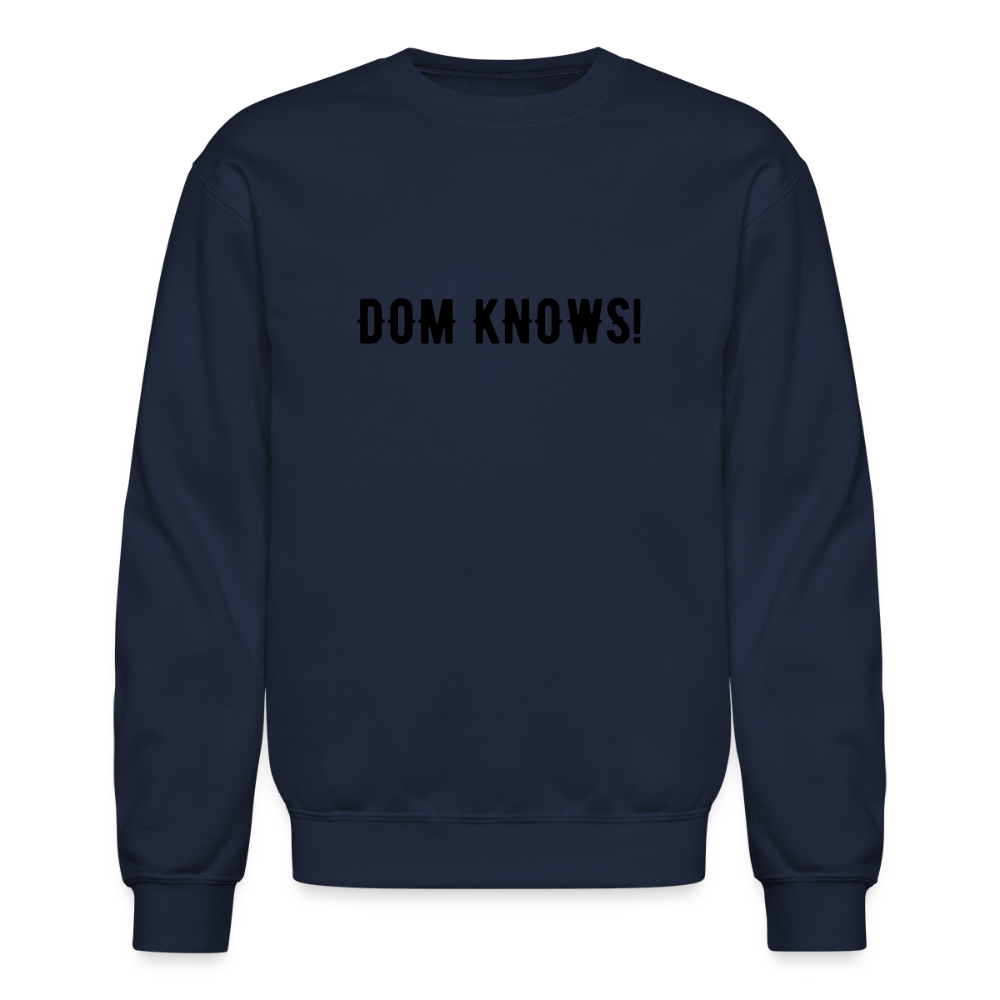 Crewneck Sweatshirt NOT PIZZA - navy