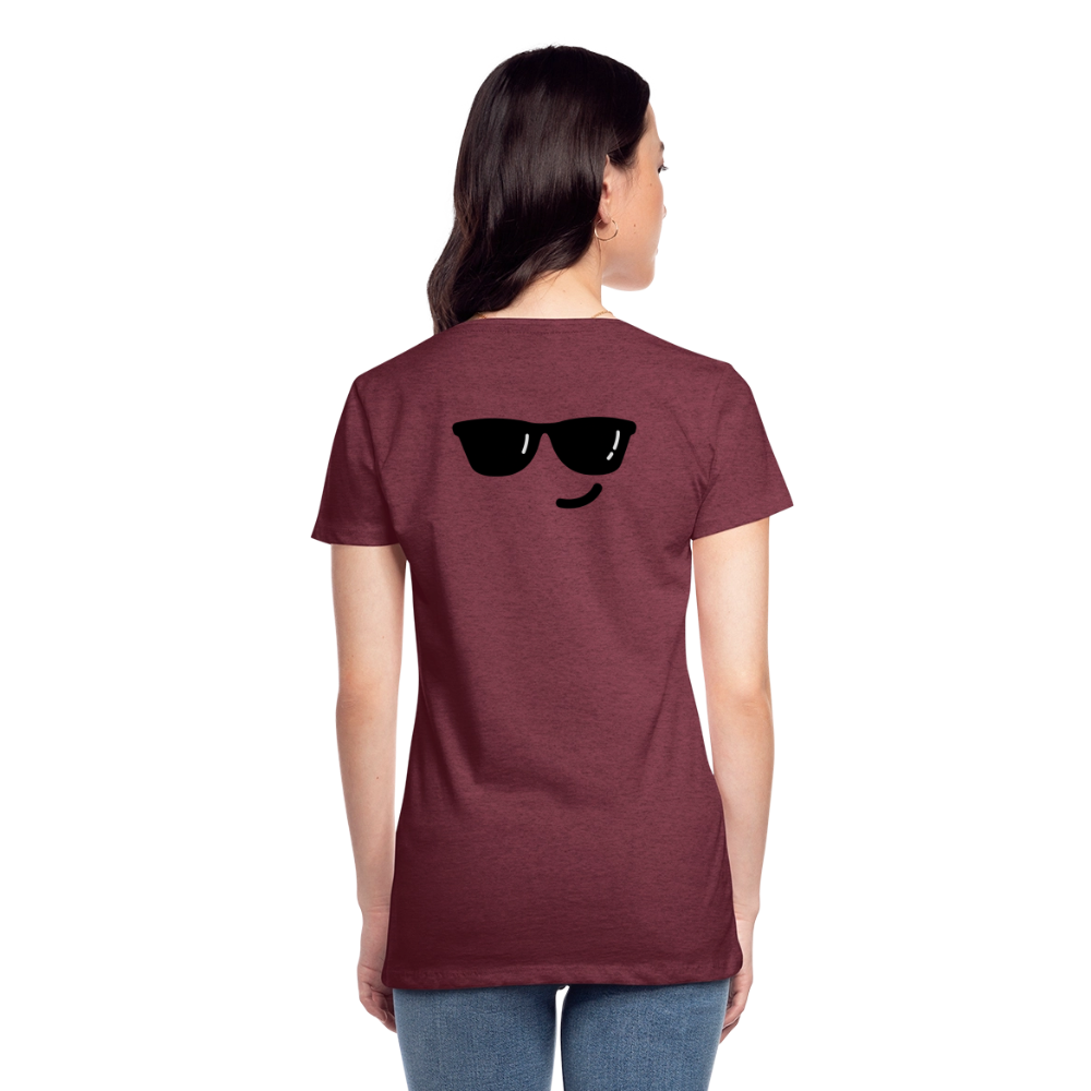 Women’s Premium T-Shirt WOMEN POWER - heather burgundy
