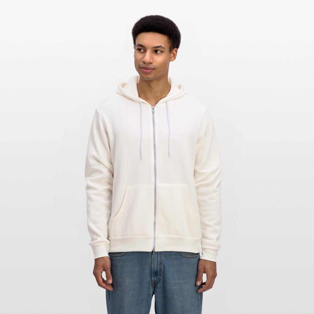 Unisex Full Zip Hoodie STOP THA CAPPUCCINO !!! - vintage white