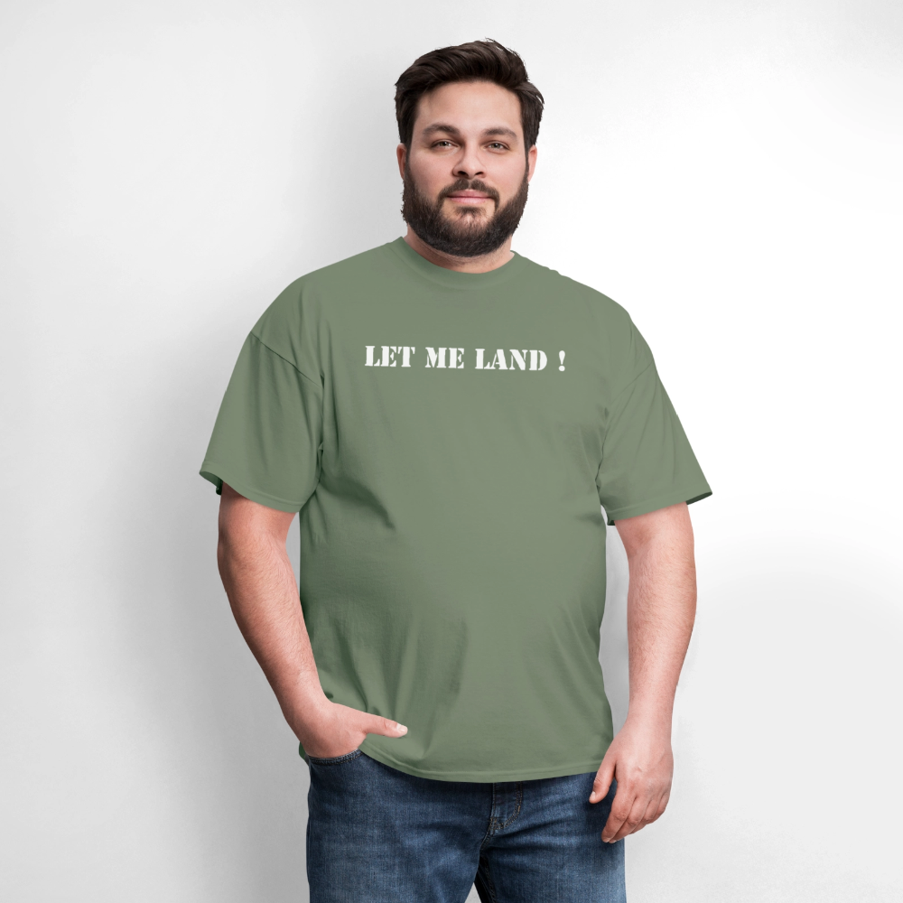 Men's T-Shirt | GILDAN 5000 LET ME LAND - military green
