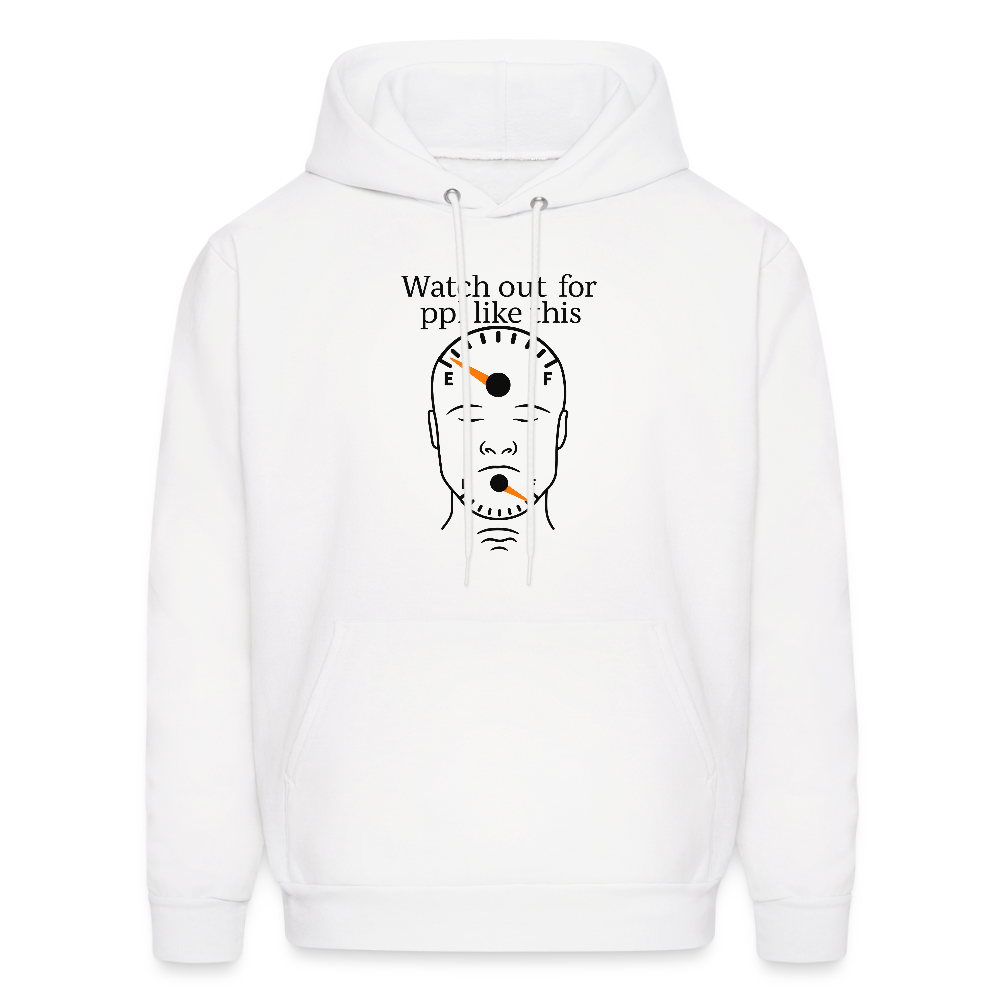 Men's Hoodie EMPTY HEADS FULL MOUTHS - white