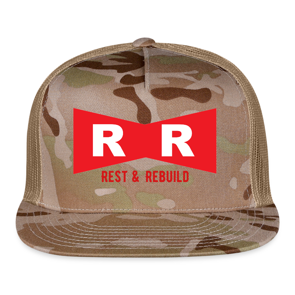 Trucker Hat R&R REST & REBUILD - MultiCam\tan