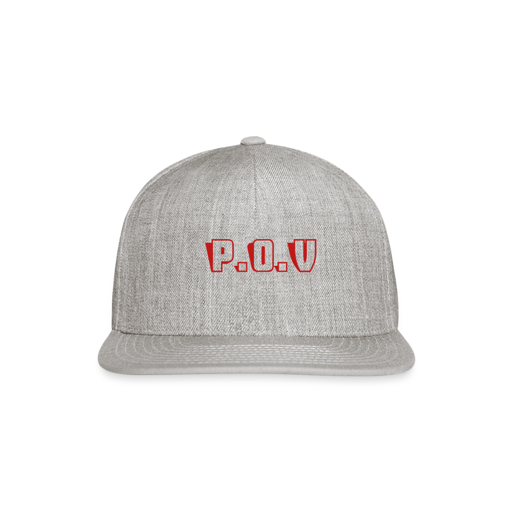 Snapback Baseball Cap P.O.V - heather gray