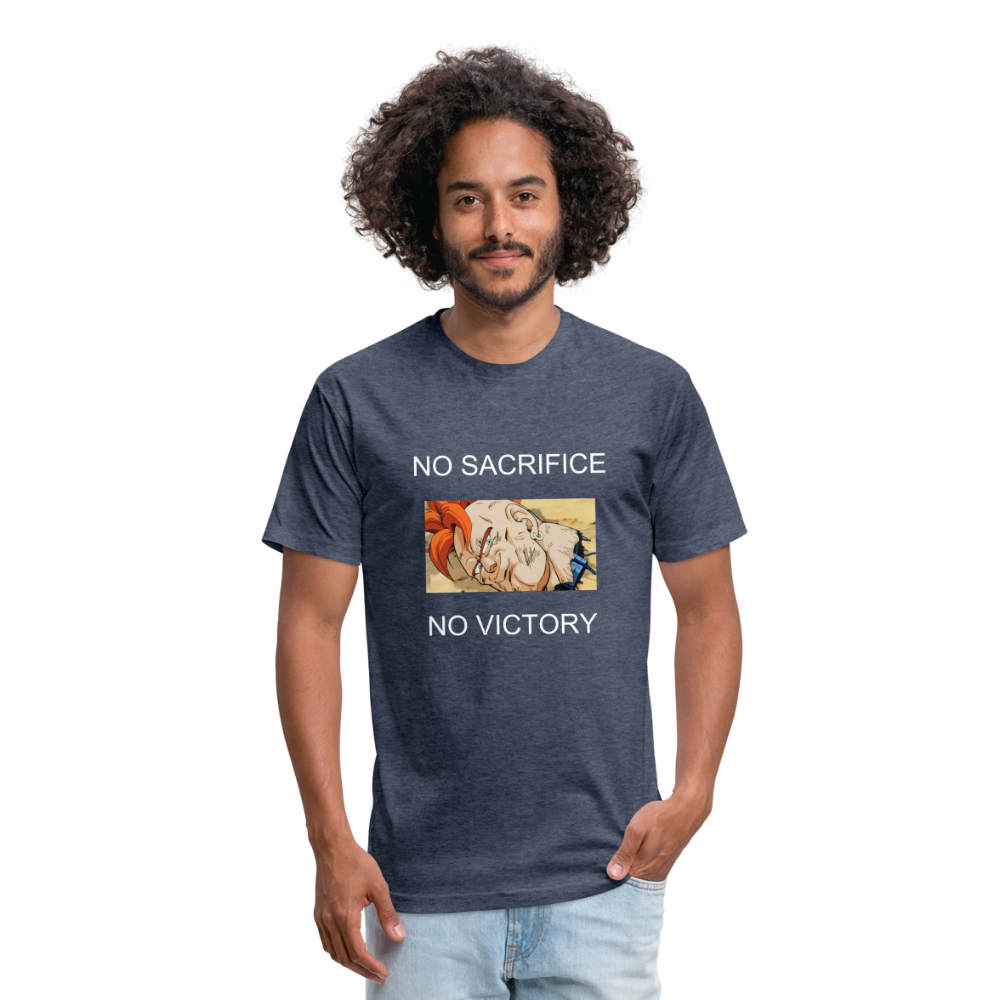 Fitted Cotton/Poly T-Shirt by Next Level THINK OF 16 - heather navy