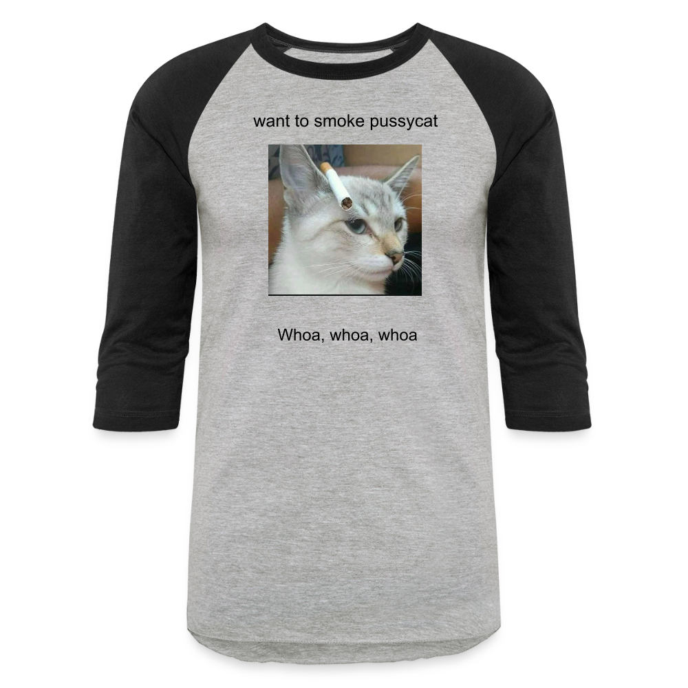 Baseball T-Shirt - heather gray/black