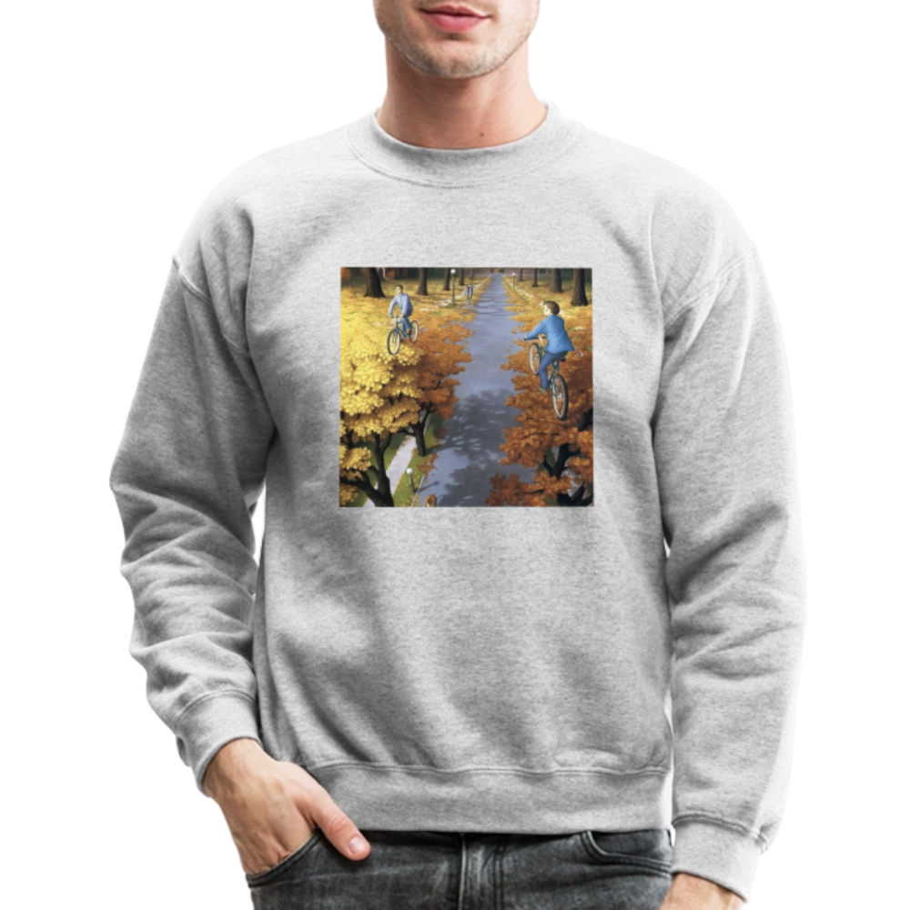 Crewneck Sweatshirt WALK A SKY PATH - heather gray