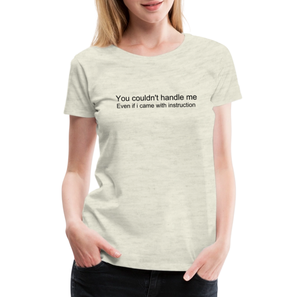 Women’s Premium T-Shirt WOMEN POWER - heather oatmeal