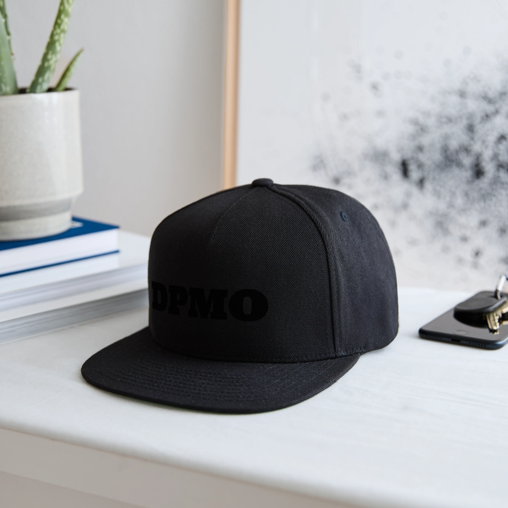 Snapback Baseball Cap DPMO - black