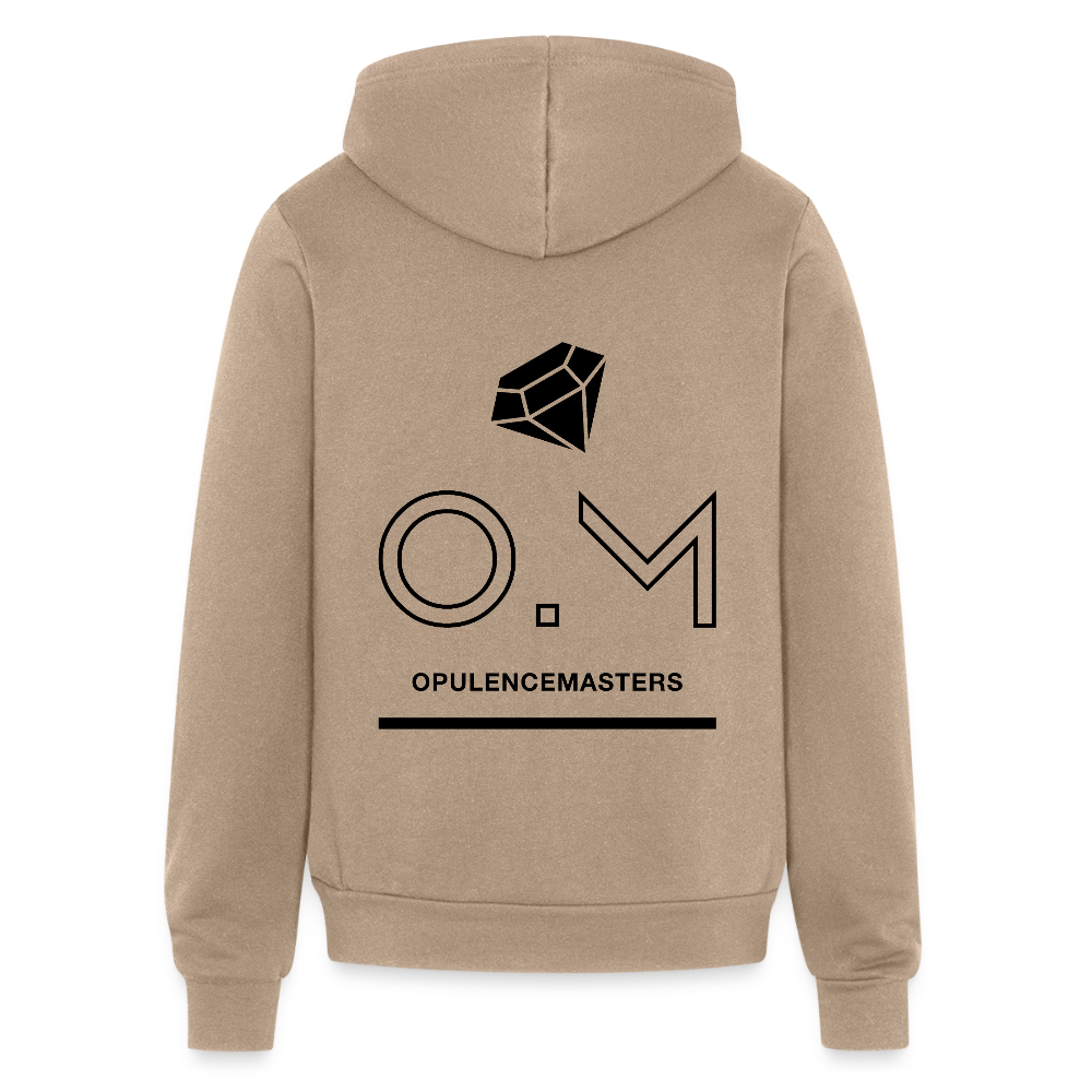 Bella + Canvas Unisex Full Zip Hoodie OPULENCE AP - tan