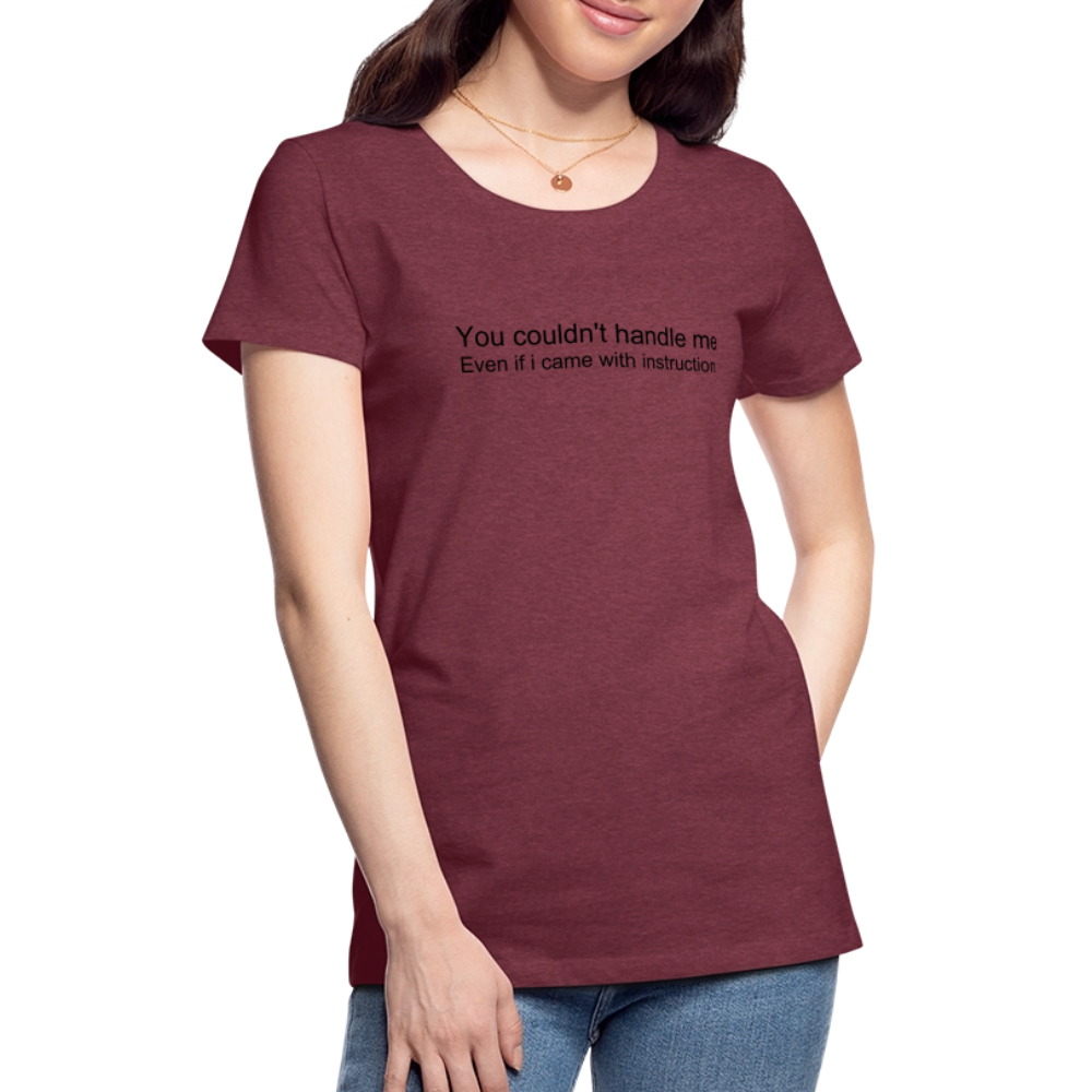 Women’s Premium T-Shirt WOMEN POWER - heather burgundy