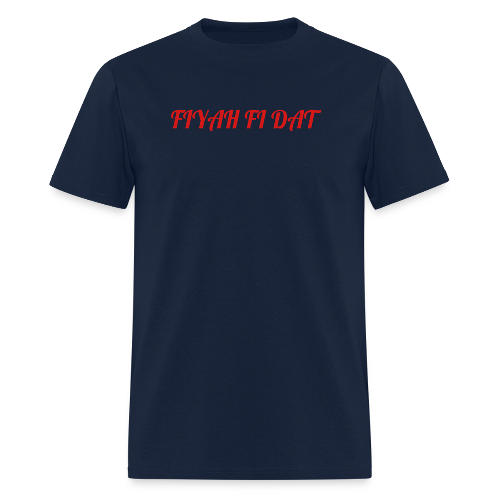 Men's T-Shirt | GILDAN 5000 FIYAH FI DAT - navy