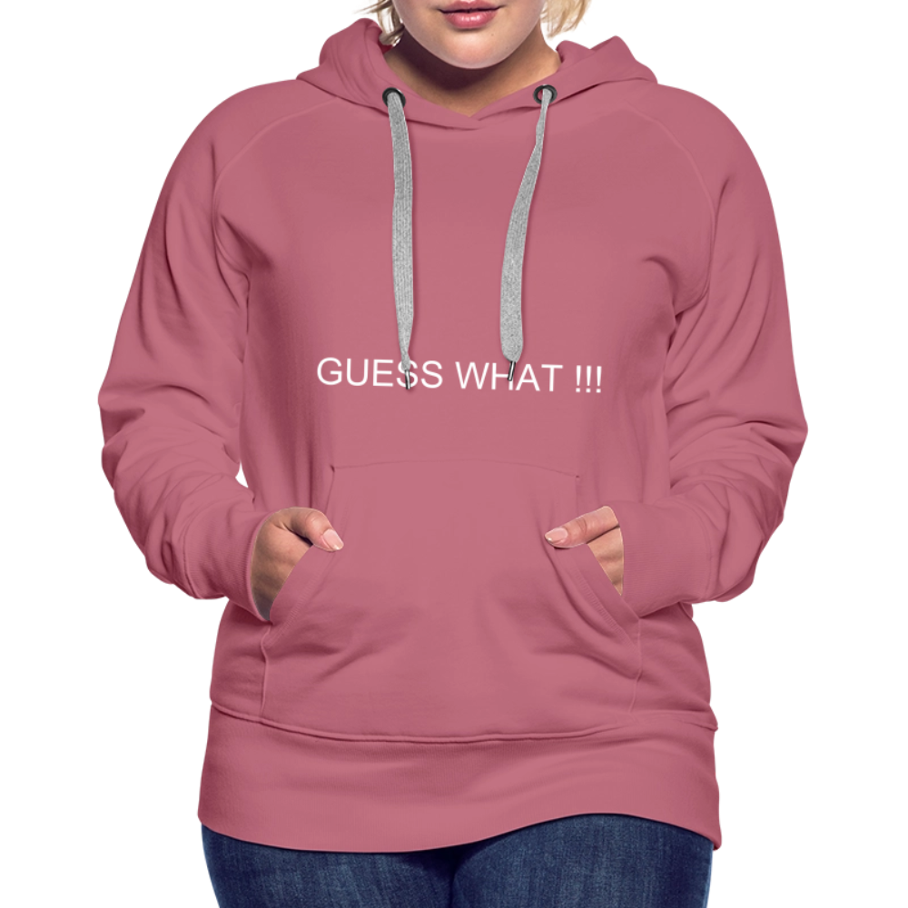 Women’s Premium Hoodie I AM A BOSS OF MY OWN PATH - mauve
