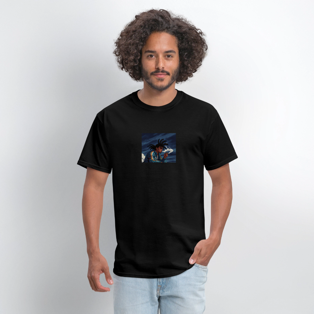 Men's T-Shirt | GILDAN 5000 RASTA KU - black