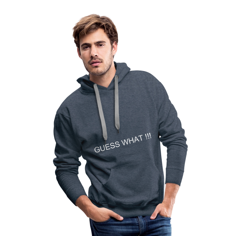 Men’s Premium Hoodie CHIN UP - heather denim