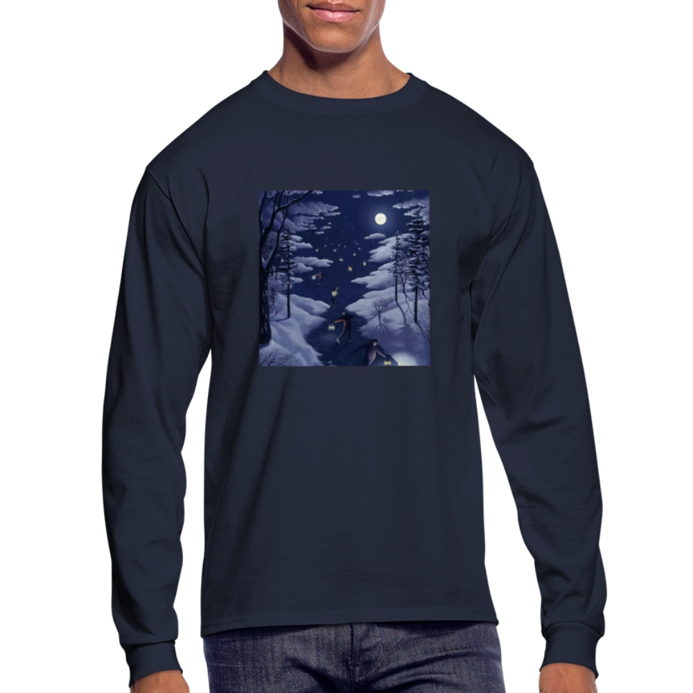 Men's Long Sleeve T-Shirt - navy