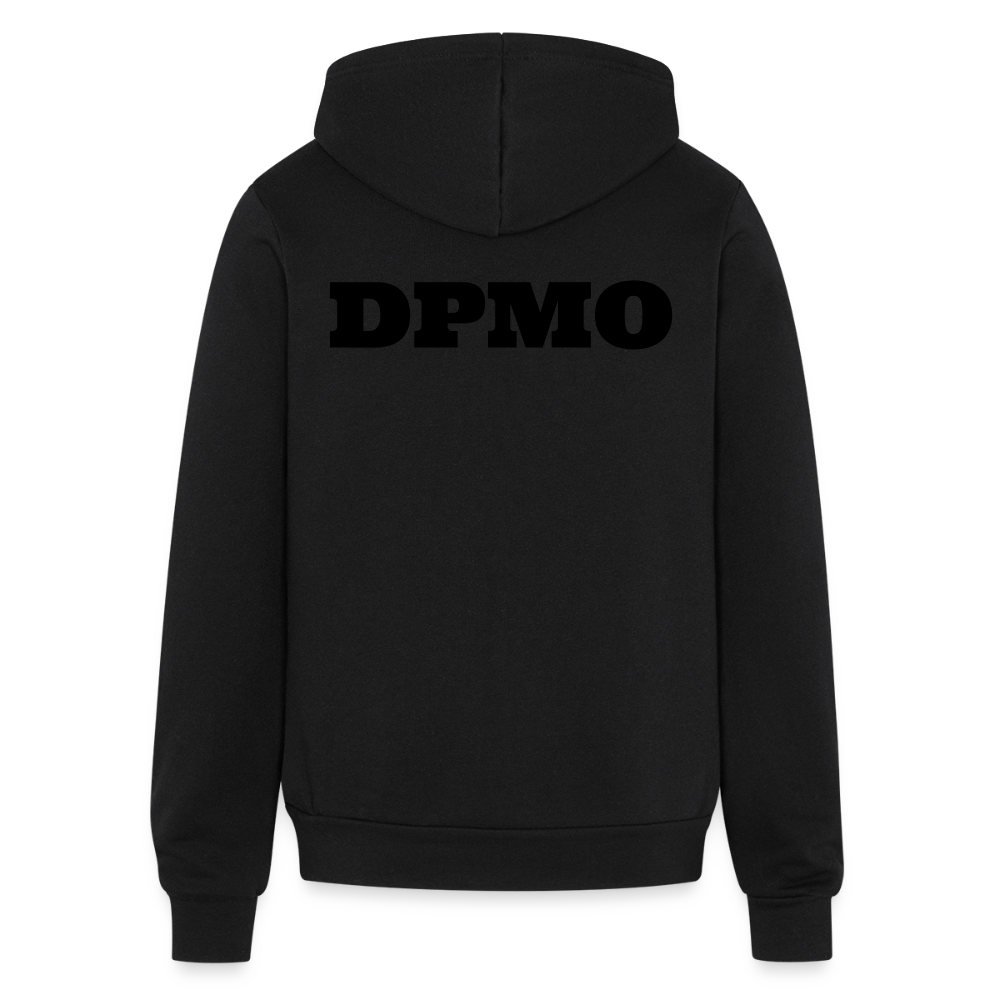 Bella + Canvas Unisex Full Zip Hoodie DPMO - black