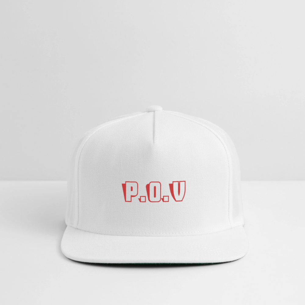 Snapback Baseball Cap P.O.V - white