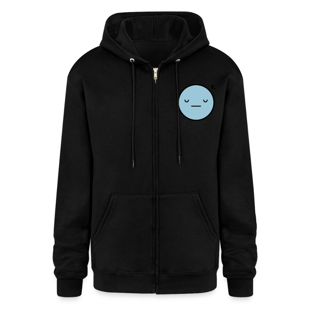 Champion Unisex Full Zip Hoodie EVIL SOMETIMES SLEEPS - black